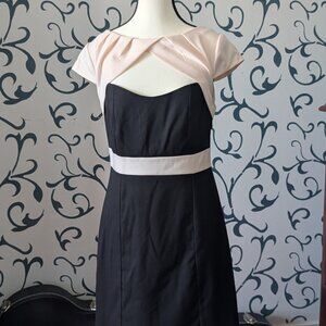 C. Luce Retro Black & White Colorblock Dress